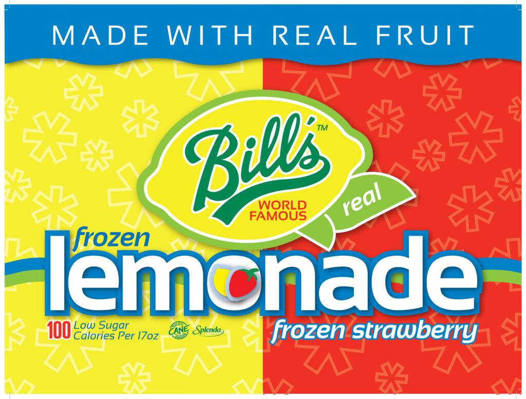 Frozen Lemonade 18x24 Corrugated Vinyl Window Sign Bill's Lemonade